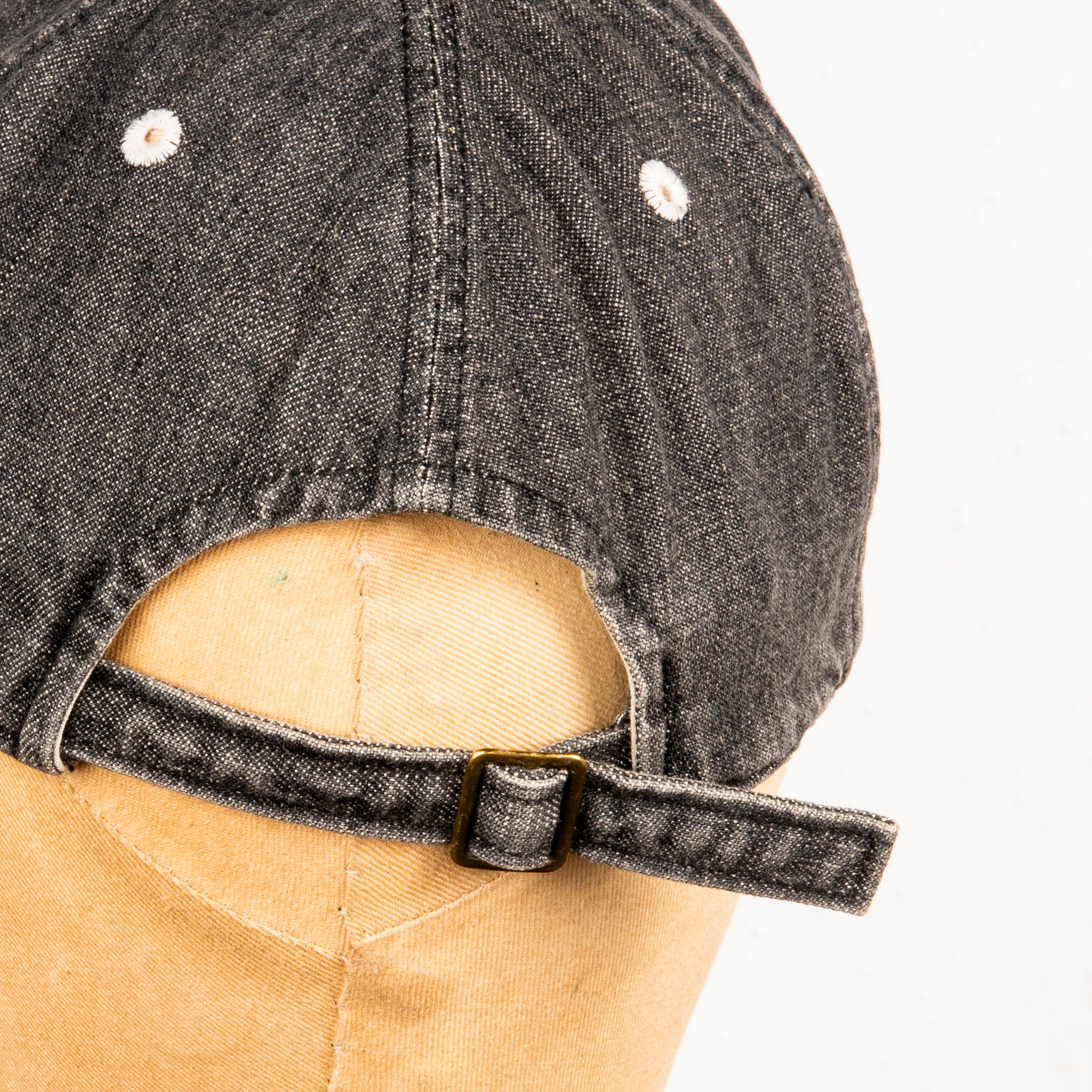Fullcount Baseball Cap Denim Washed Black &quot;F&quot;