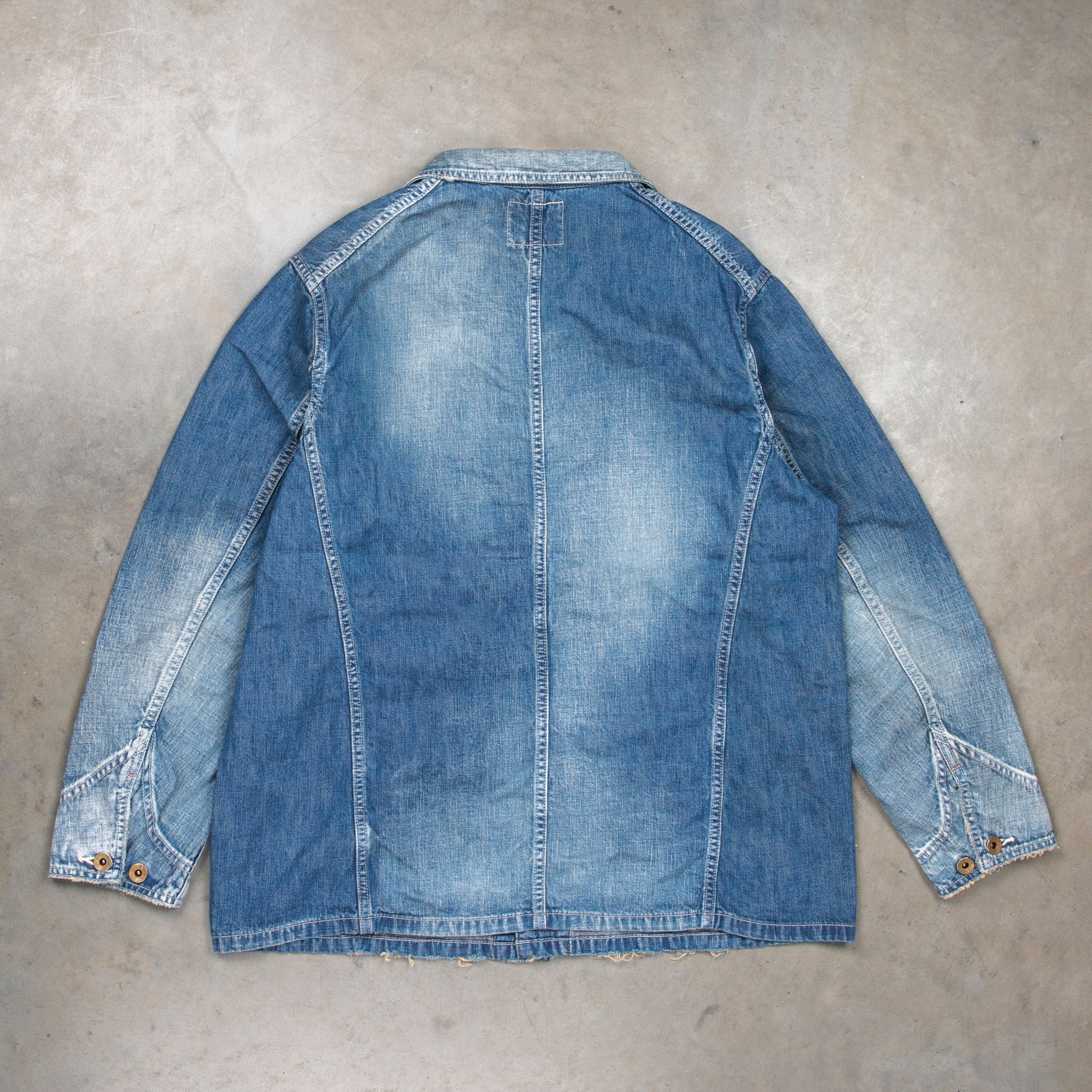 Fullcount 2015HW Chore Jacket 10.5 Oz Denim Washed