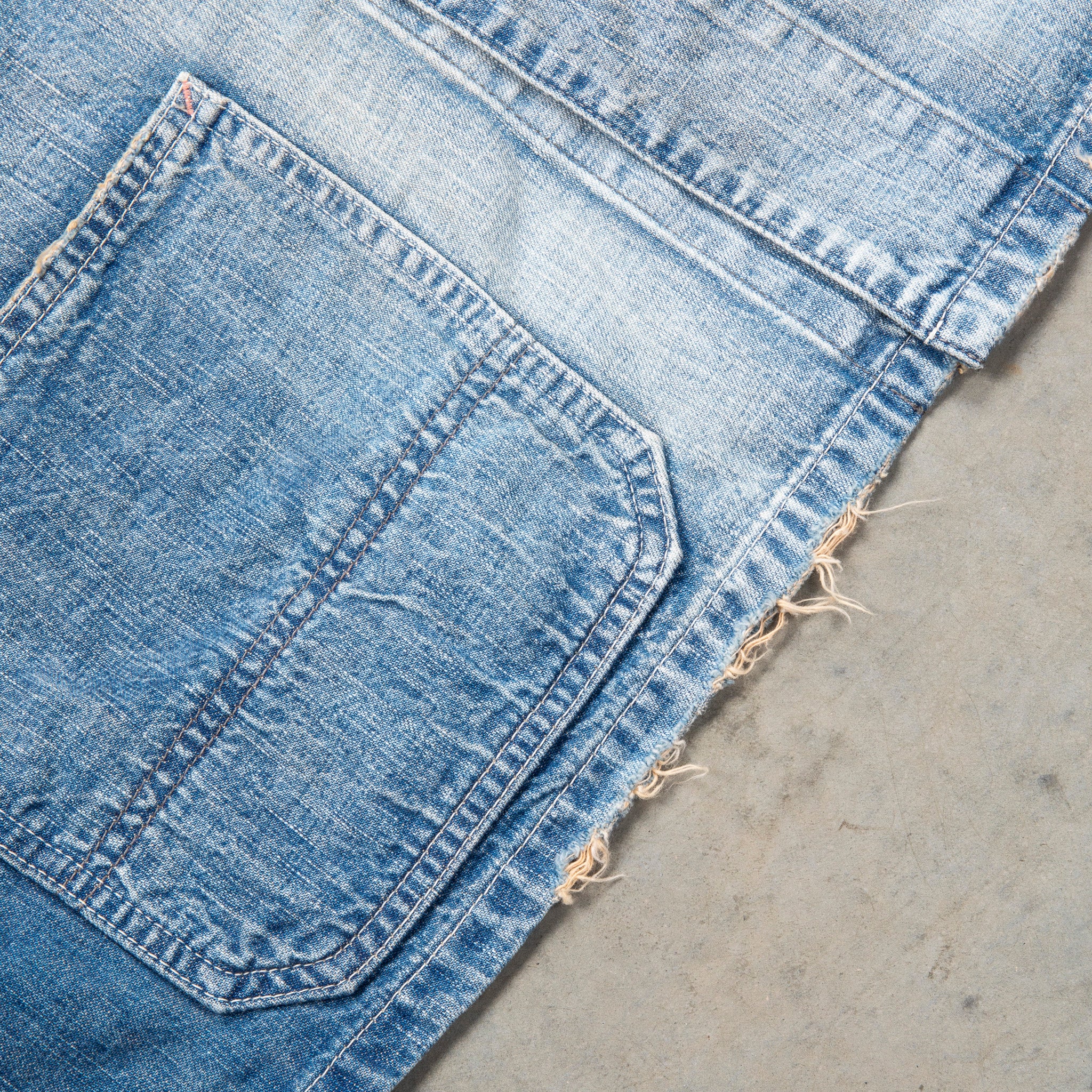 Fullcount 2015HW Chore Jacket 10.5 Oz Denim Washed
