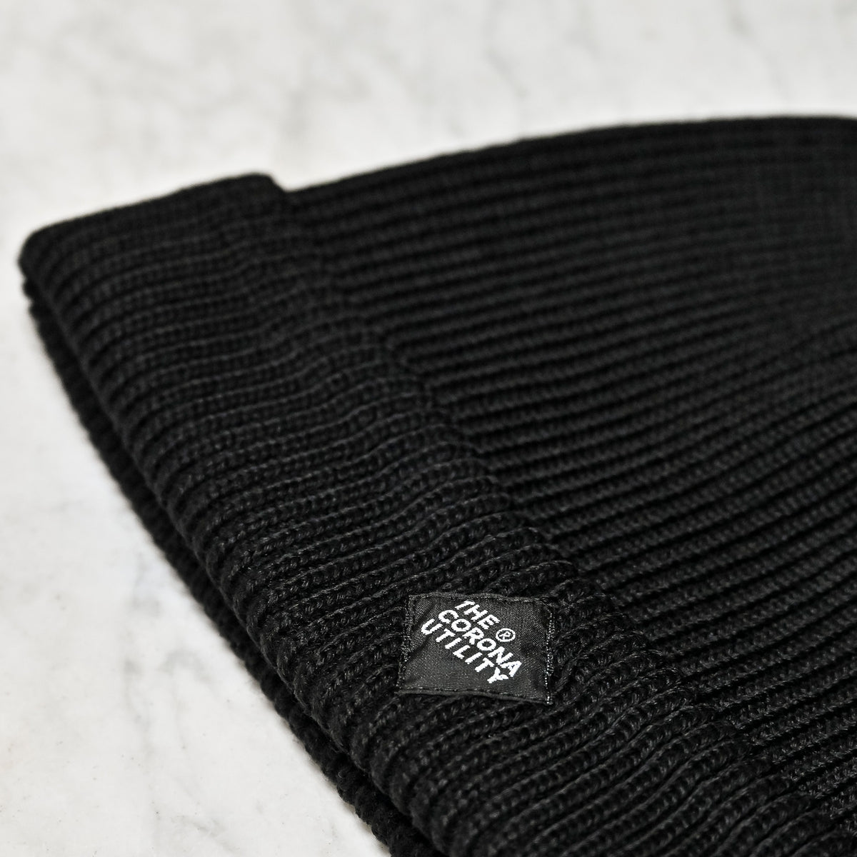 The Corona Utility CA019 Wool Watch Cap Black