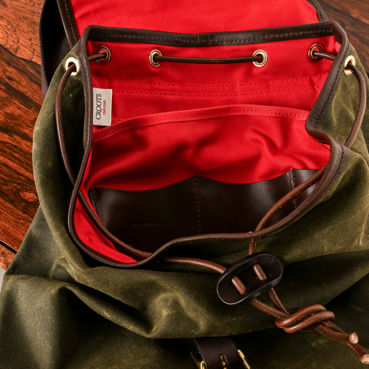 Croots Rucksack Croots Lightweight Waxed Rucksack Green – Frans Boone Store