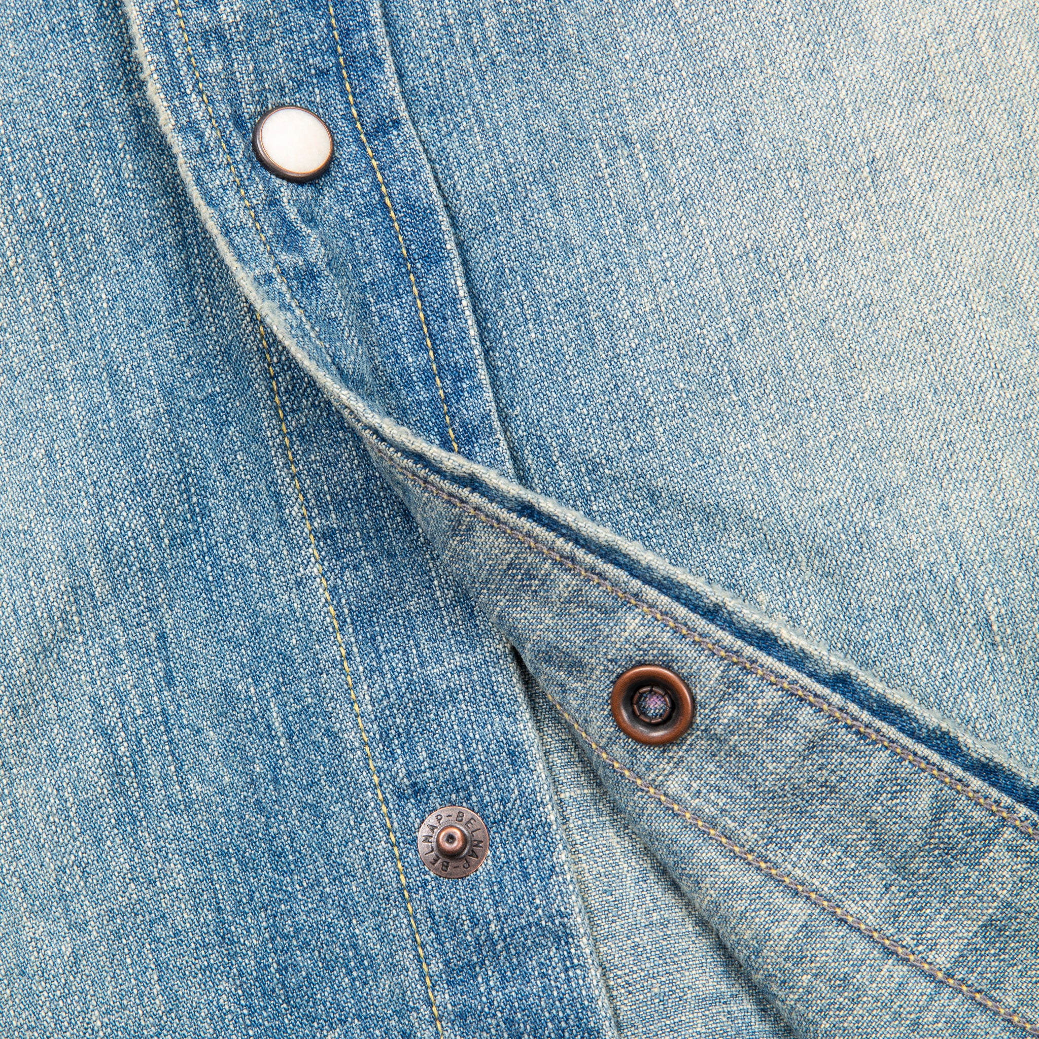 Fullcount 4894HW Western Denim Shirt Washed