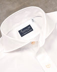 Finamore Tokyo Shirt Sergio Collar White Alumo Poplin