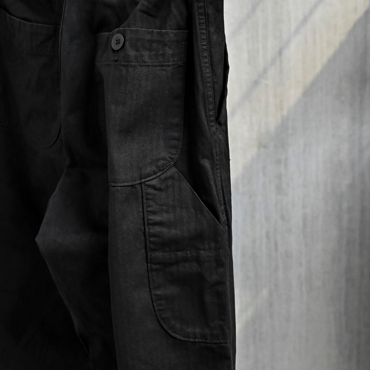 Orslow Wide Fit French Work Pants Black