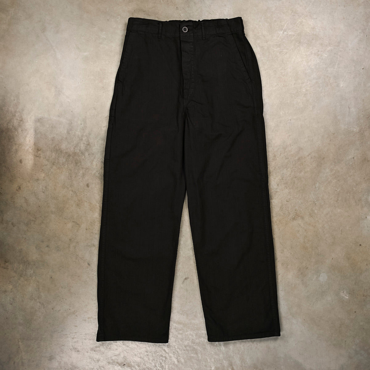 Orslow Wide Fit French Work Pants Black