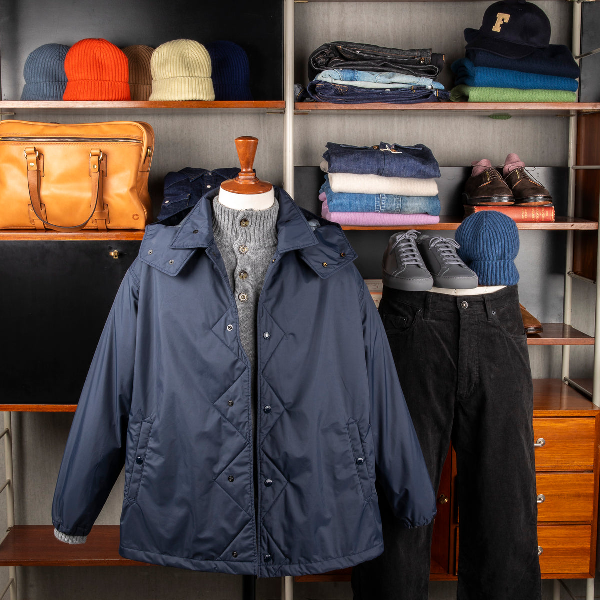 Engineered Garments Wind Breaker 3L Nylon Navy – Frans Boone Store