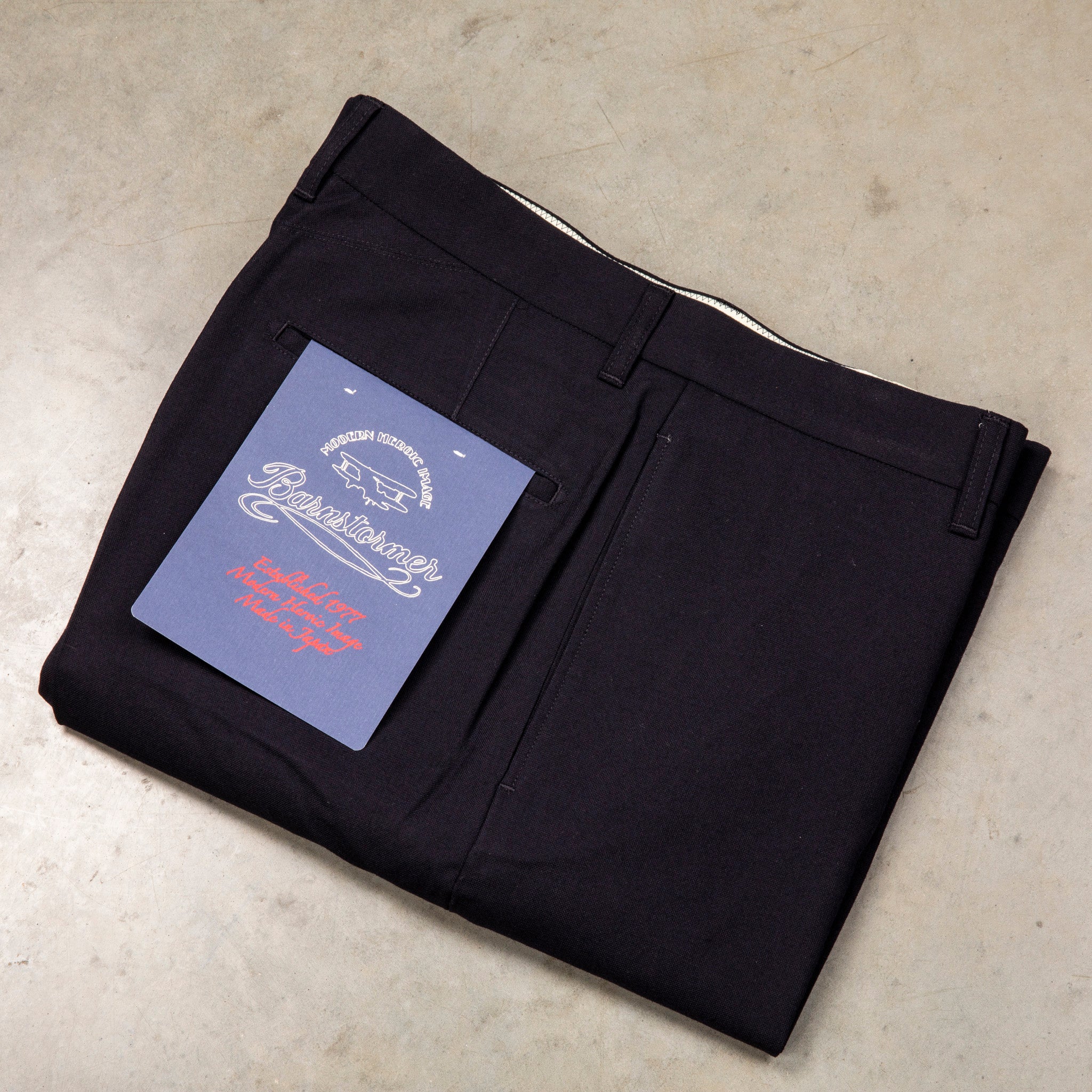 Barnstormer 1952UC Chino Tropical Wool Navy – Frans Boone Store