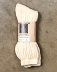 Chamula Alpaca Loose Rib Socks White