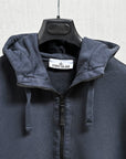 Stone Island Zip-up Hoodie Oversized-fit Blue Navy