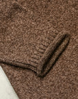 Olde H & Daughter Wool Cashmere Zip Polo Fuzz