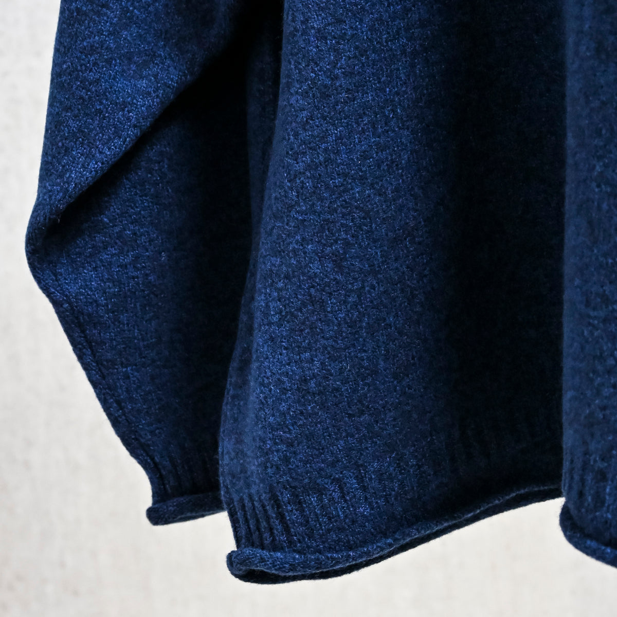 Olde H &amp; Daughter Wool Cashmere Zip Polo Midnite