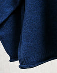 Olde H & Daughter Wool Cashmere Zip Polo Midnite