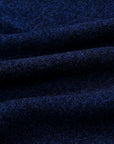 Olde H & Daughter Wool Cashmere Zip Polo Midnite