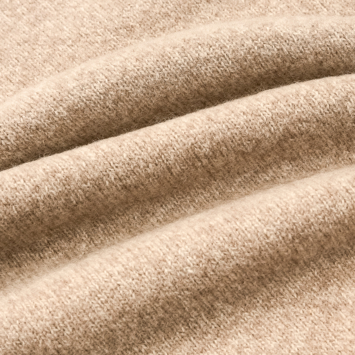 Olde H &amp; Daughter Wool Cashmere Zip Polo Stone