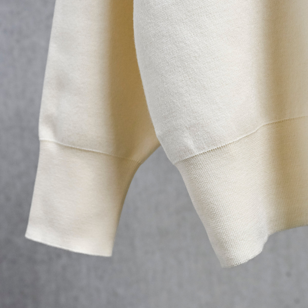Olde H &amp; Daughter Wool Track Half Zip Ecru