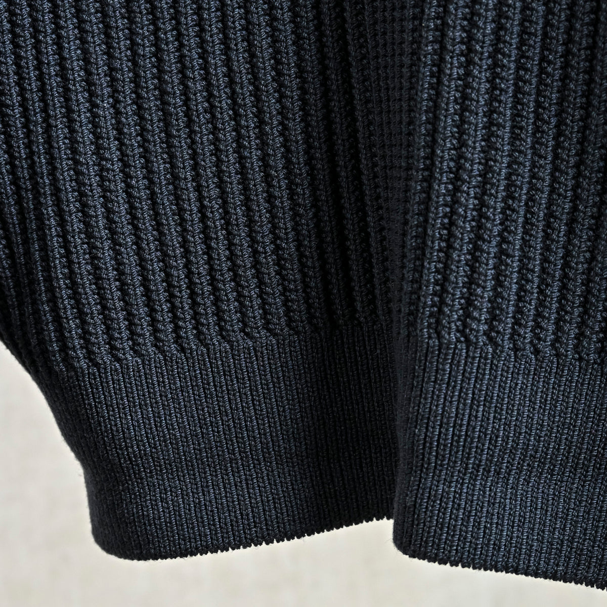 Olde H &amp; Daughter Twist Wool Half Zip Mid Nite