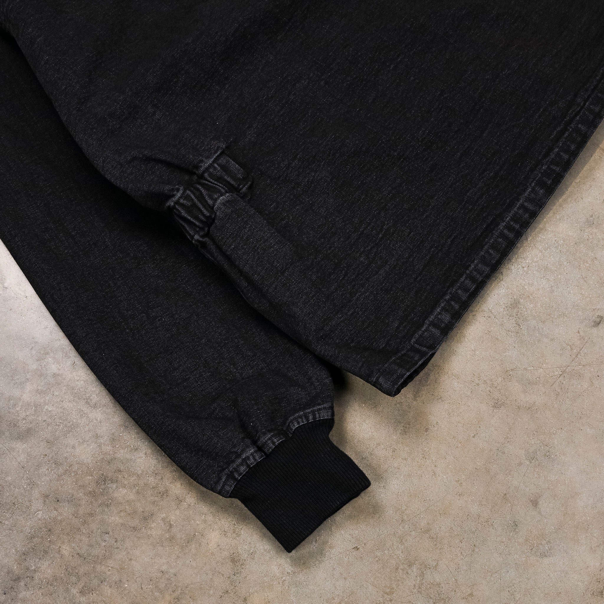 Chimala Canvas Zipup Jacket Sulfur Dyed Black