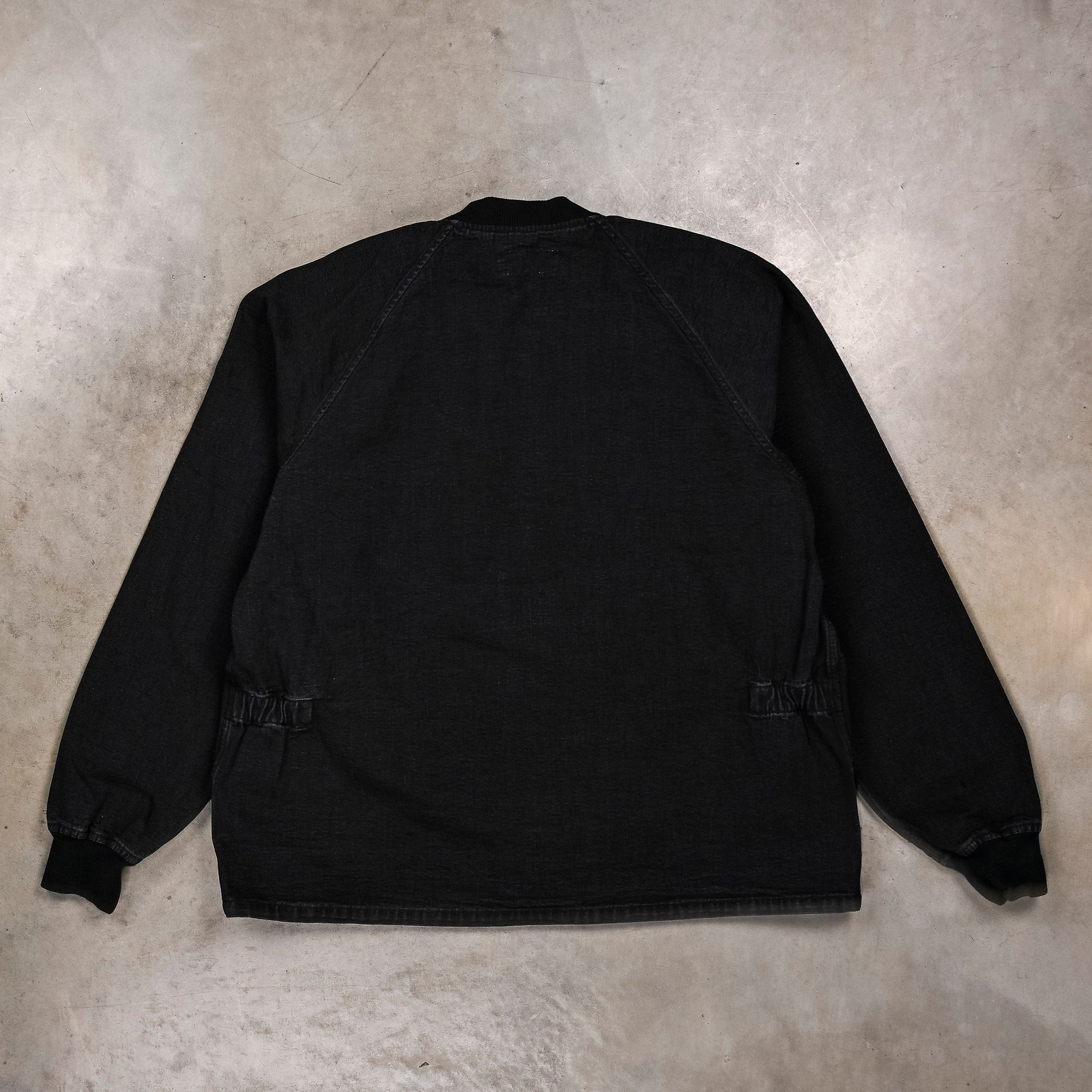 Chimala Canvas Zipup Jacket Sulfur Dyed Black