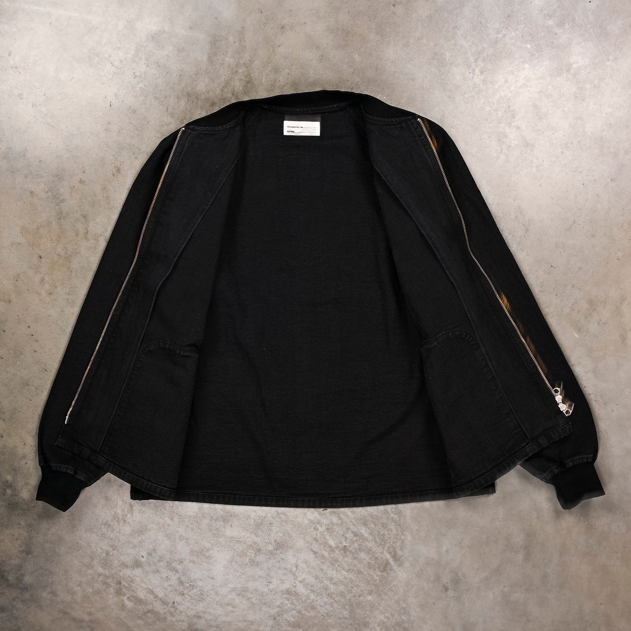 カサブランカchimala/FATIDUE JACKET Chimala Canvas Zipup Jacket Sulfur Dyed Black – Frans Boone Store
