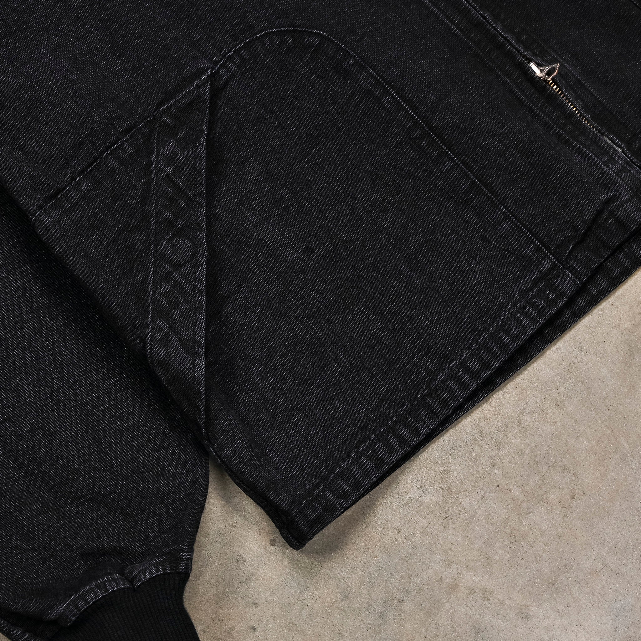 Chimala Canvas Zipup Jacket Sulfur Dyed Black