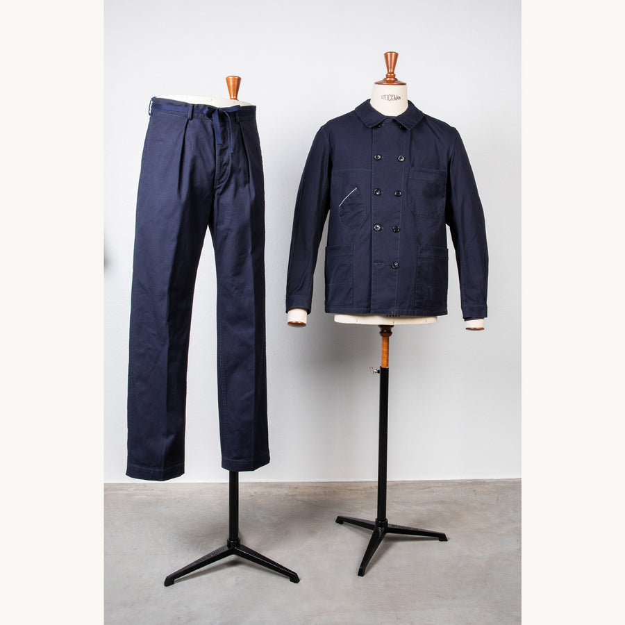 Coherence Alain Pants Selvedge Yacht Canvas Dark Blue