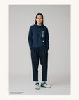 And Wander Light W Cloth Pants Navy