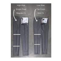 Rota Pantaloni medium Rise Slim Fit Lightweight Flannel Grigio Medio