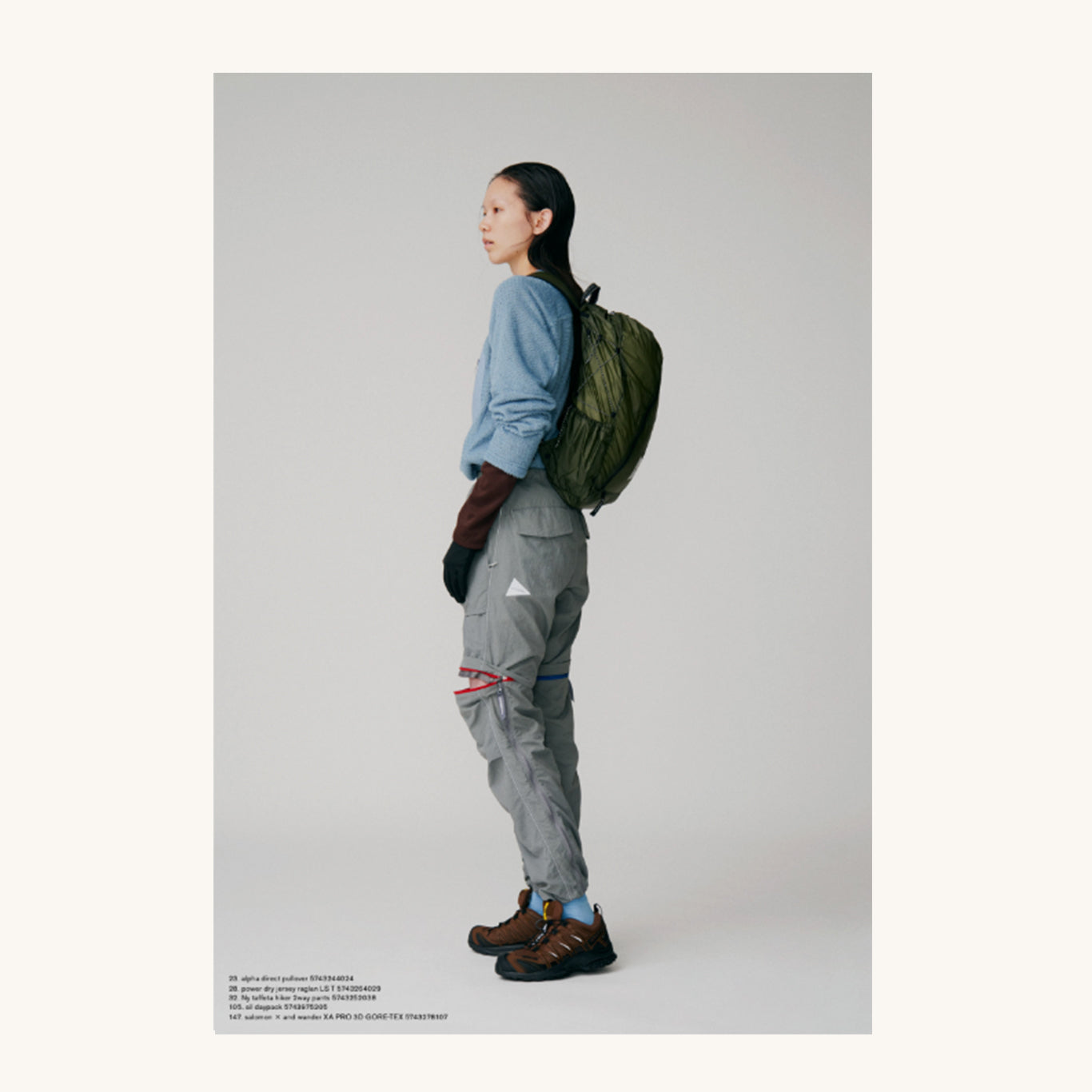 And Wander NY Taffeta 2-Way Pants Gray – Frans Boone Store