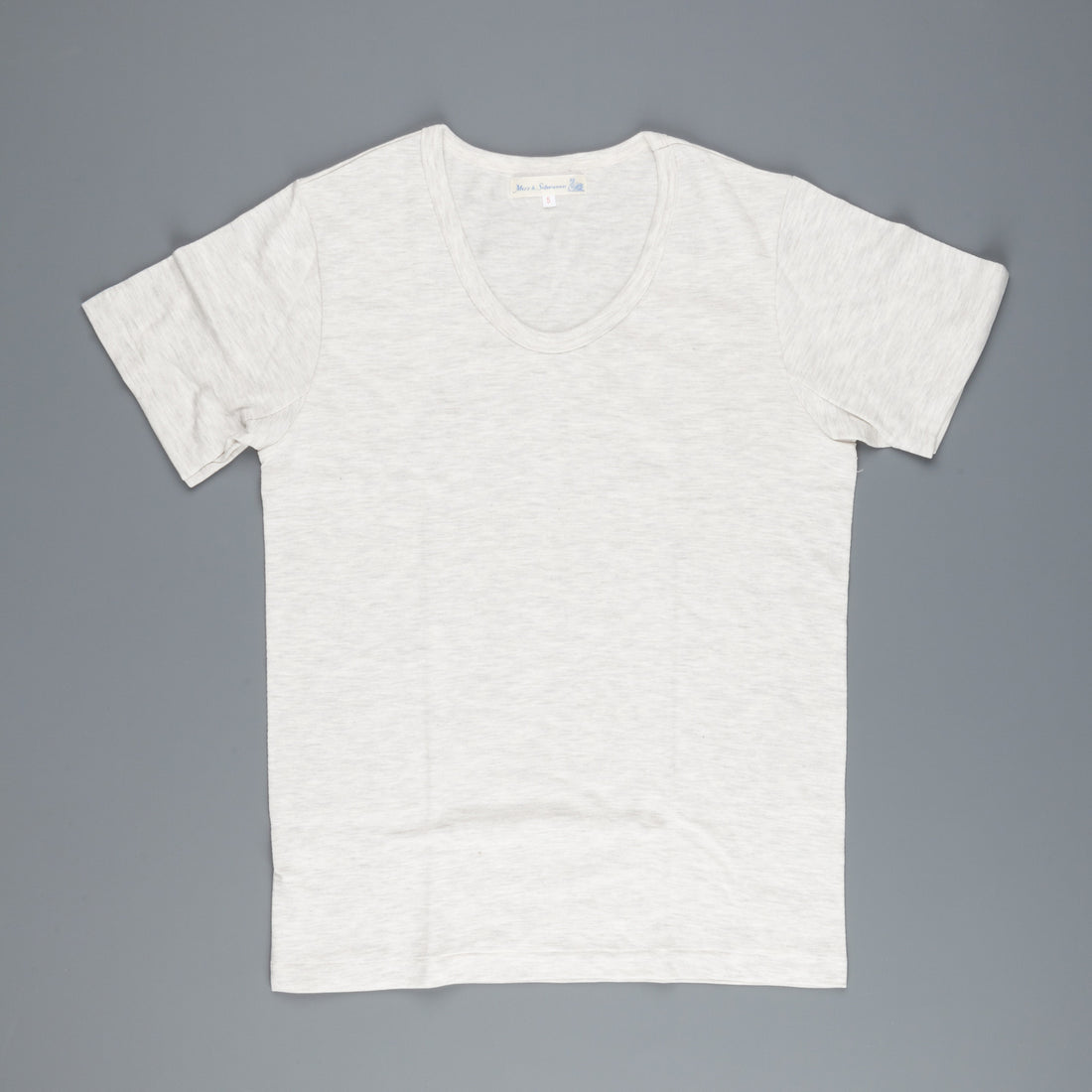 Merz B Schwanen 114V 20'ies V shirt 1 thread maco grey melange