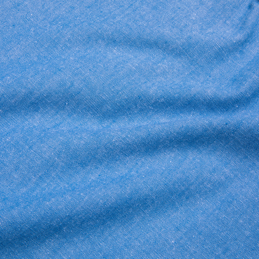 Finamore Gaeta Fit Collo Sergio Chambray Blu Scuro