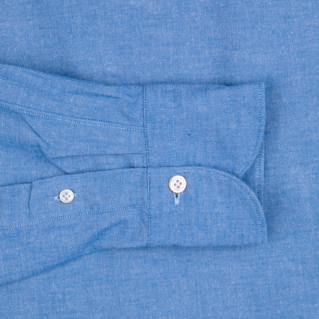 Finamore Gaeta Fit Collo Sergio Chambray Blu Scuro