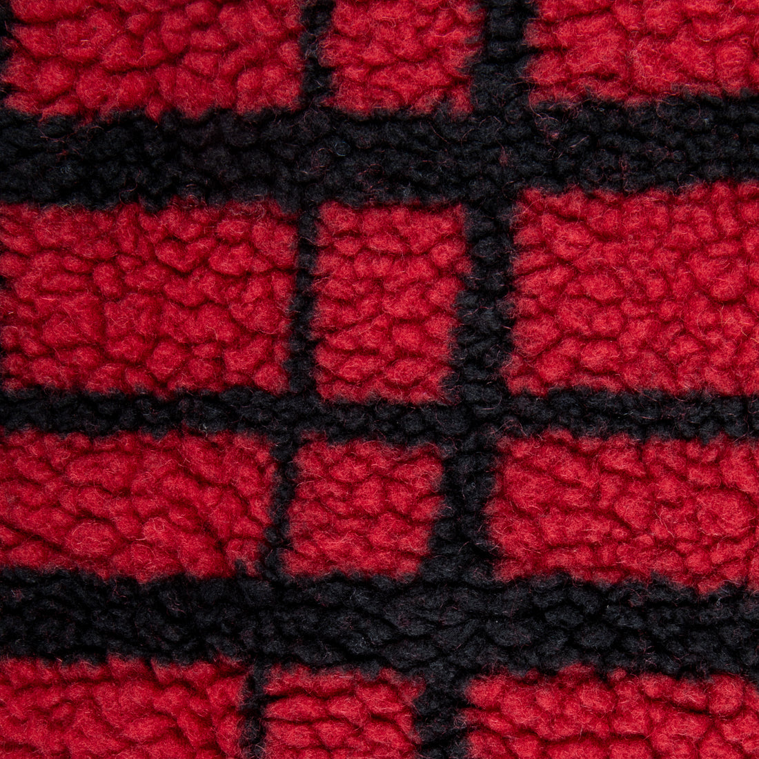 RRL B.B Fleece Vest Red and Black