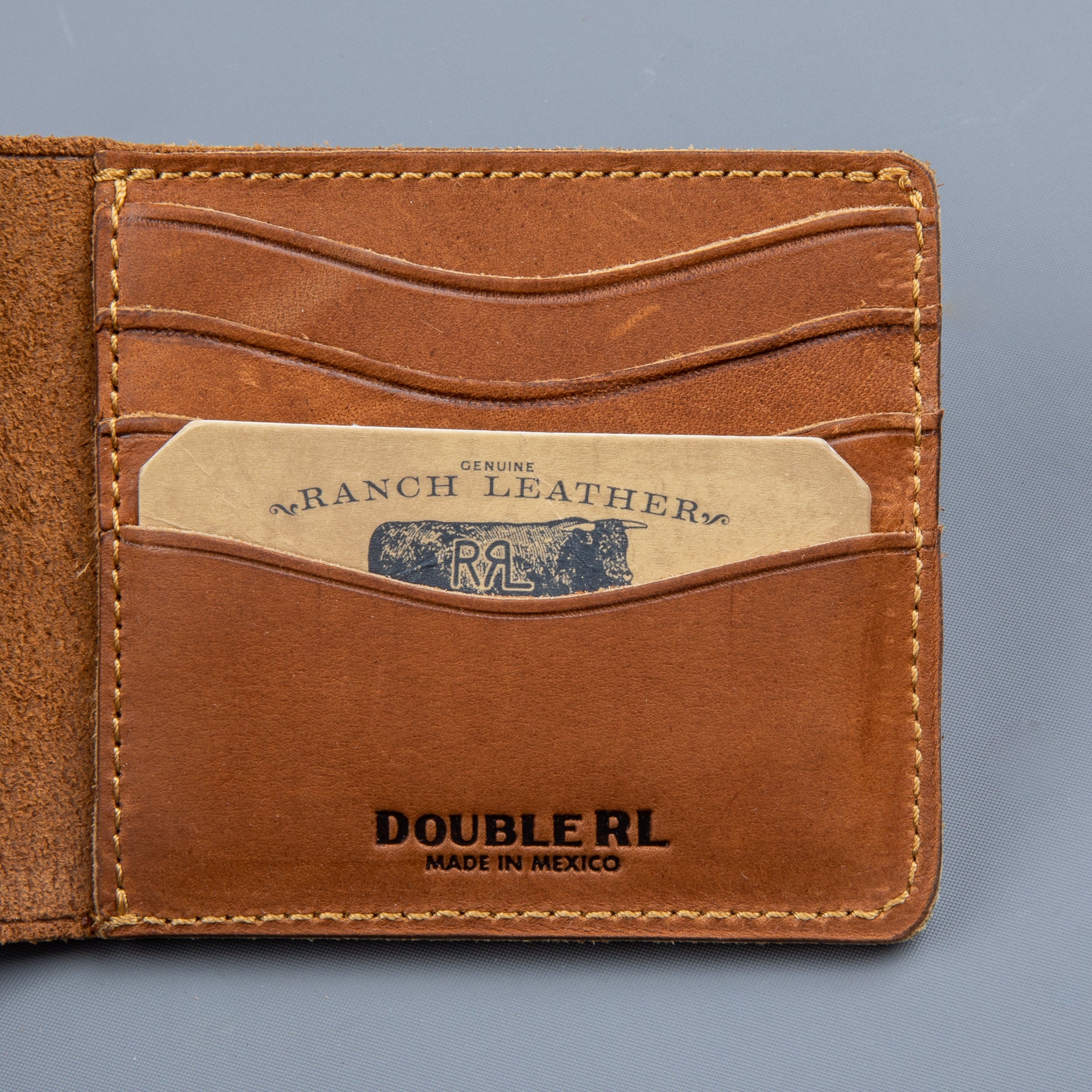 RRL Ranch Suede Billfold Wallet
