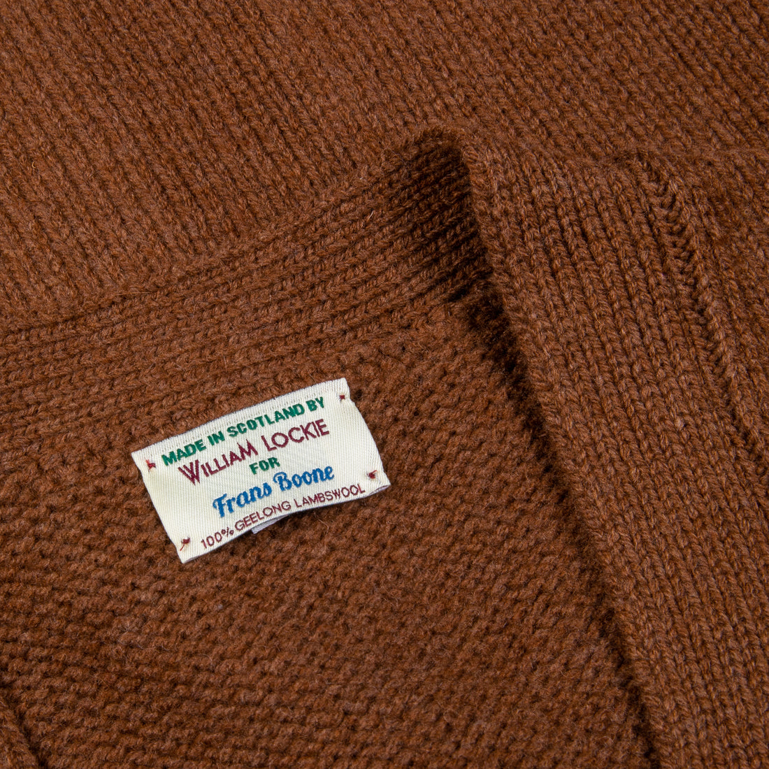 William Lockie x Frans Boone Alain 3-Pocket Cardigan Lambswool Spaniel