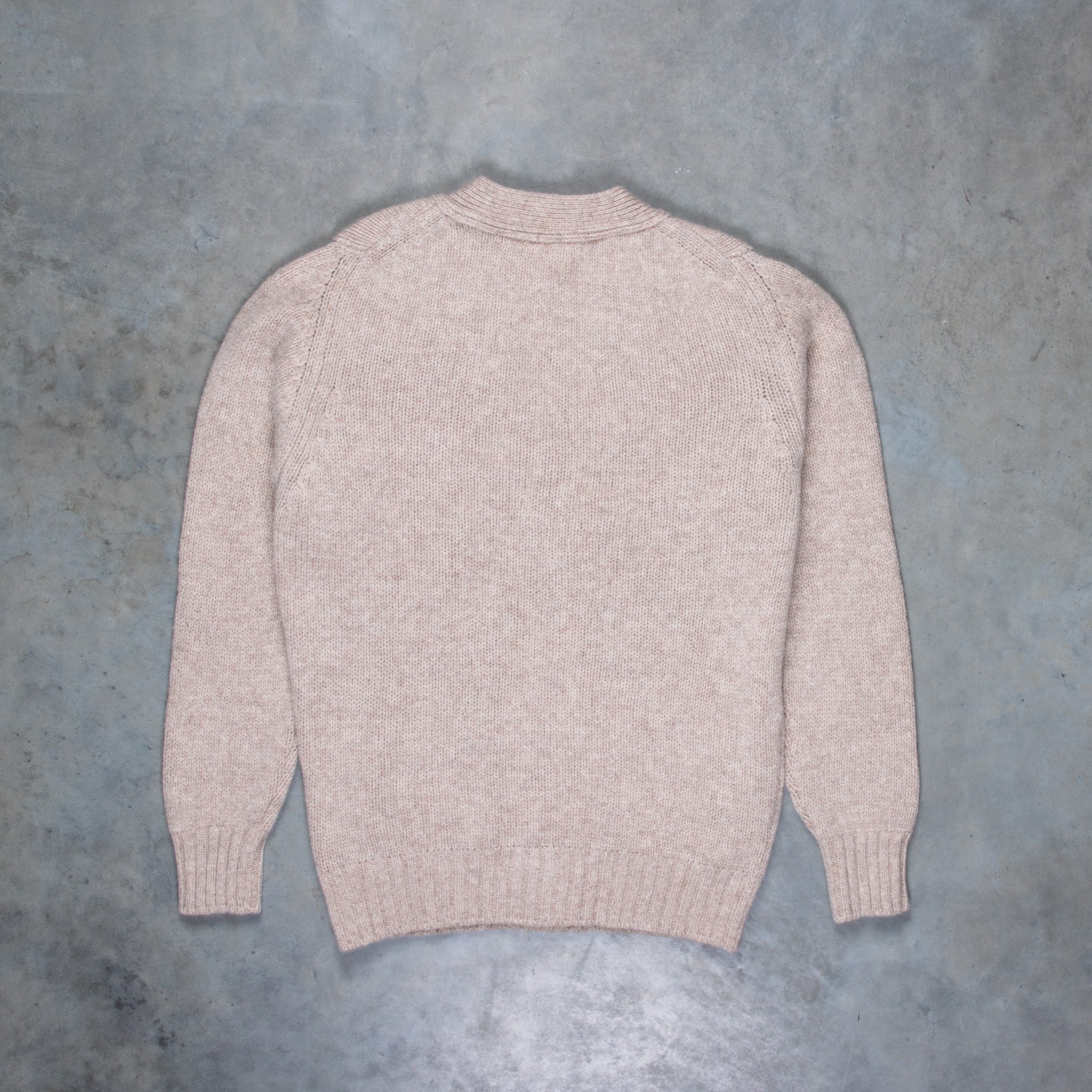 William Lockie x Frans Boone Alain 3-Pocket Cardigan Lambswool Cobble