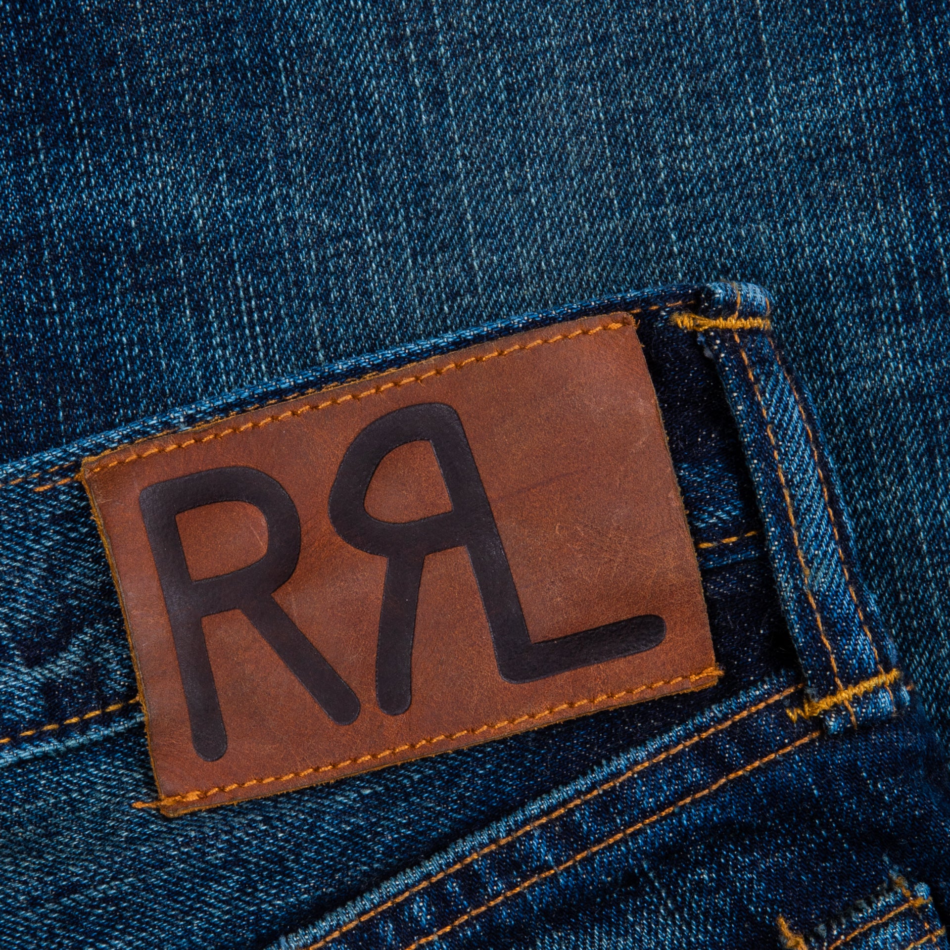 RRL High Slim Jeans Bayview wash