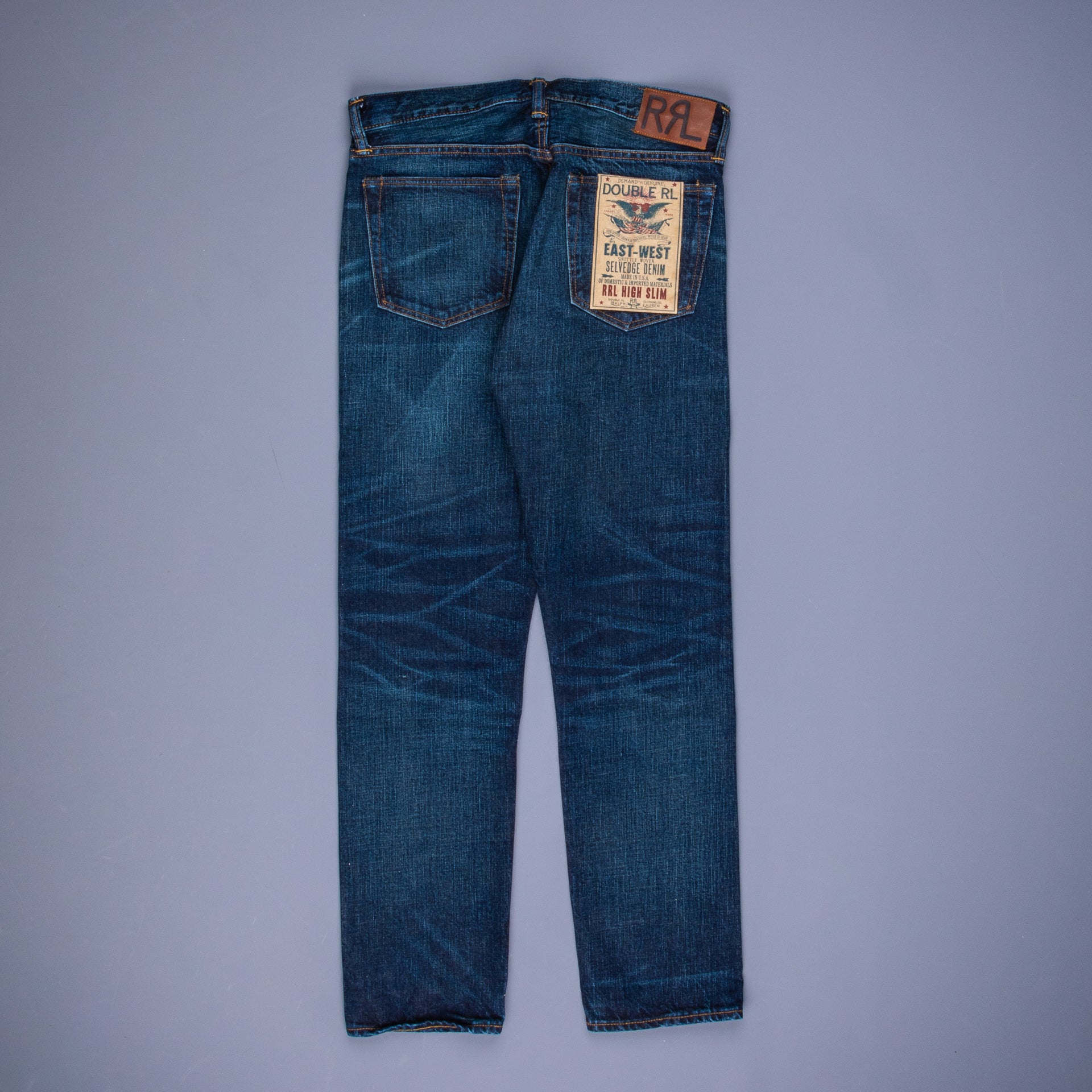 RRL High Slim Jeans Bayview wash