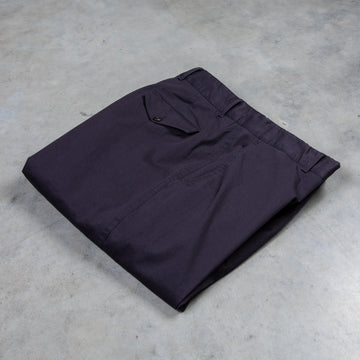 Caruso cotton pants navy washed
