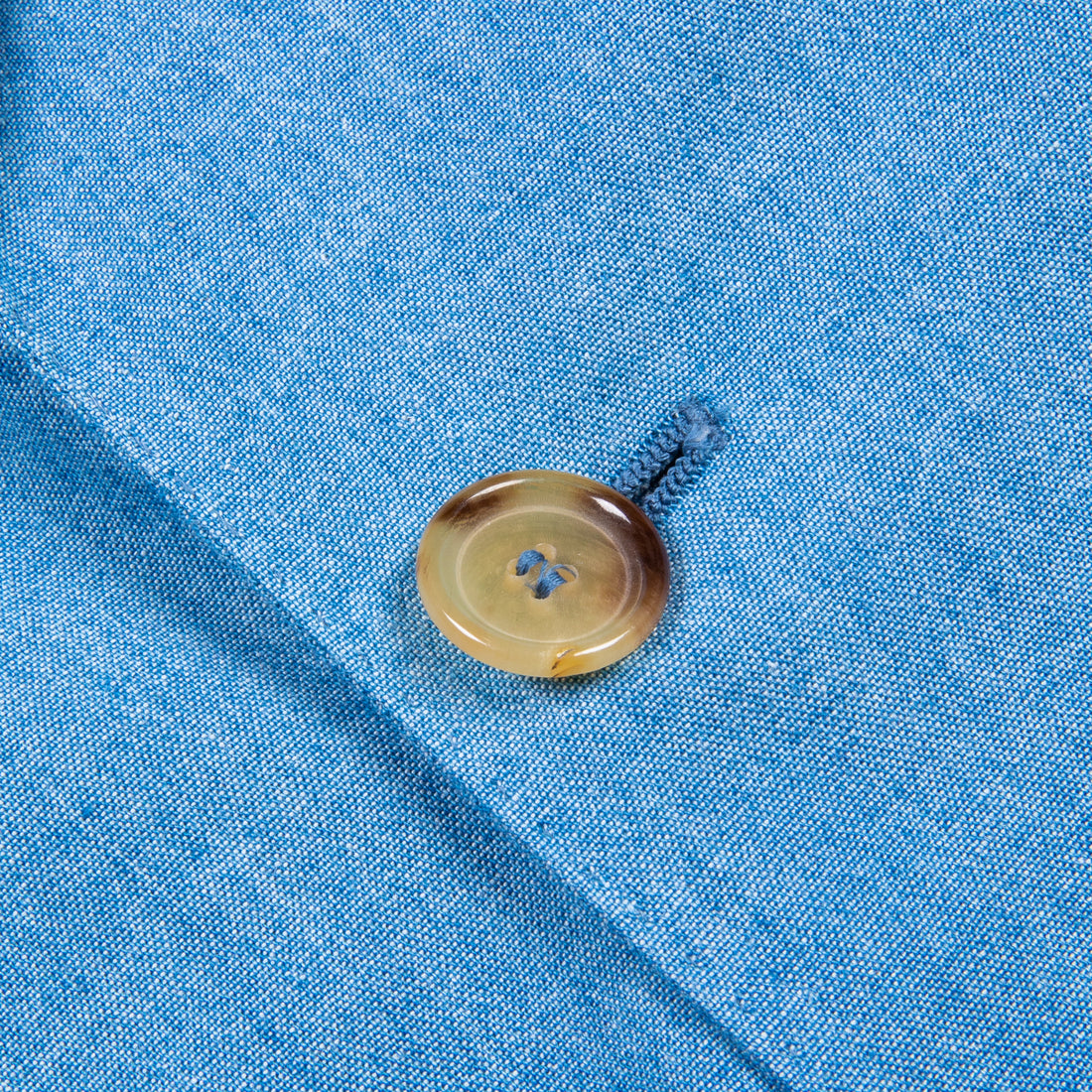 De Petrillo Camerelle Double Breasted Chambray Blazer
