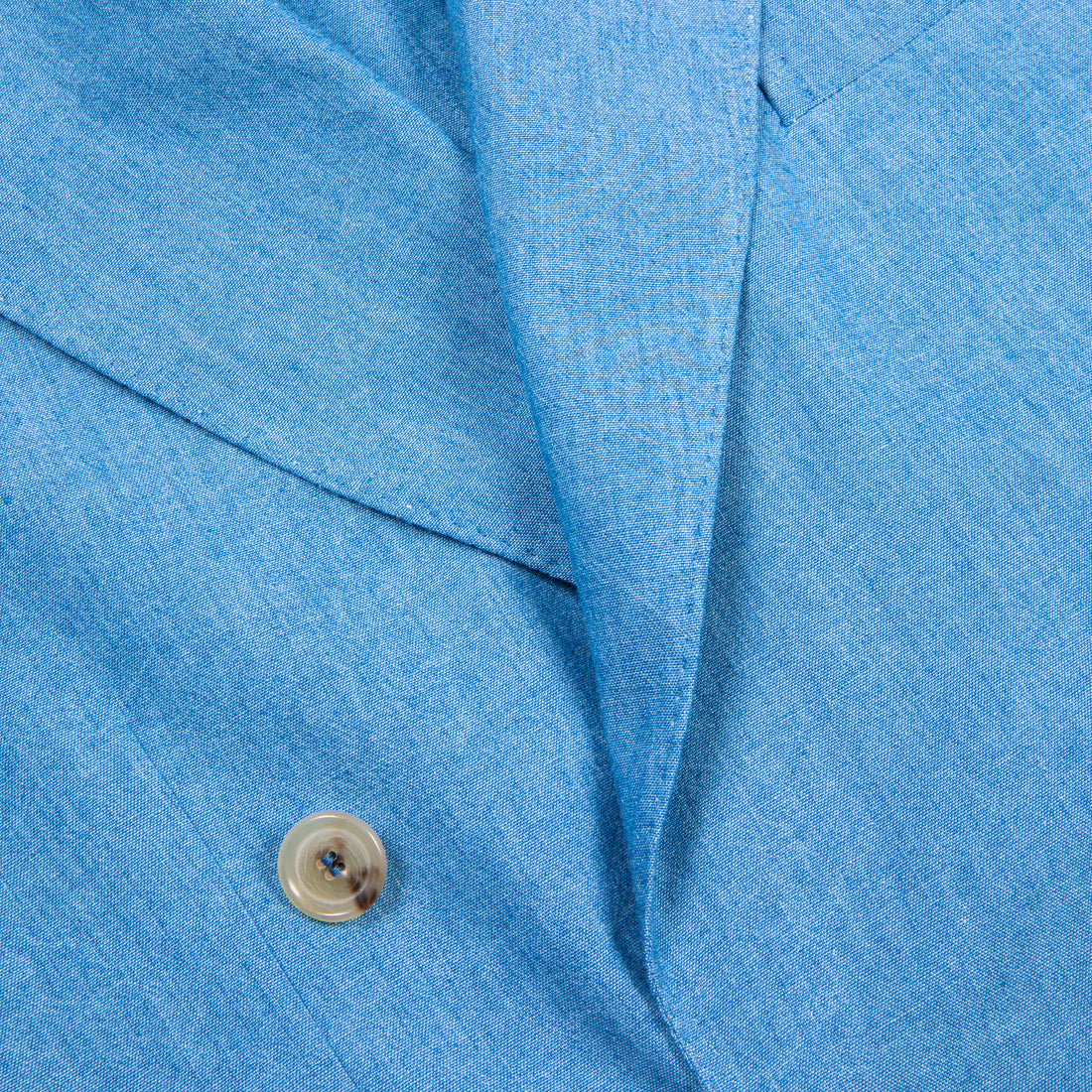 De Petrillo Camerelle Double Breasted Chambray Blazer