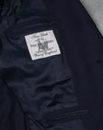 De Petrillo x Frans Boone Possilipo Jacket Fox Flannel Navy Blue Hopsack