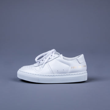 Common Projects Kids Bball Low in Leather White
