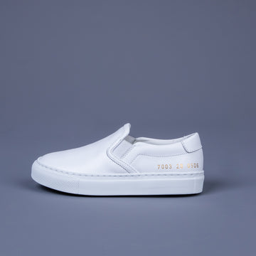 Common Projects Kids Slip-On Leather White