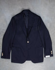 De Petrillo x Frans Boone Possilipo Jacket Fox Flannel Navy Blue Hopsack