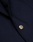 De Petrillo x Frans Boone Possilipo Jacket Fox Flannel Navy Blue Hopsack