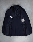 De Petrillo x Frans Boone Possilipo Jacket Fox Flannel Navy Blue Hopsack