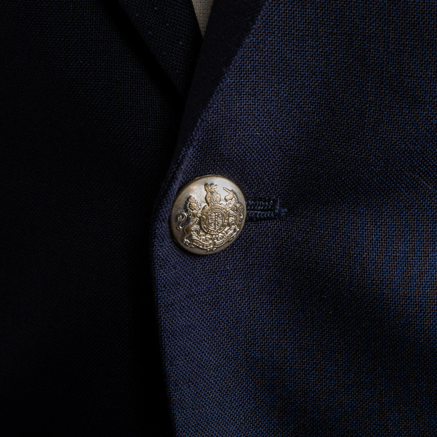 De Petrillo x Frans Boone Possilipo Jacket Fox Flannel Navy Blue Hopsack