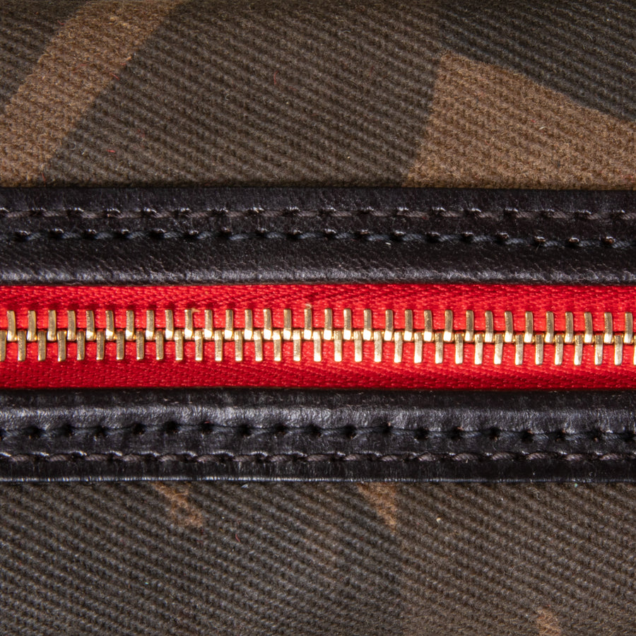 Croots Waxed Canvas Wash Bag Camo