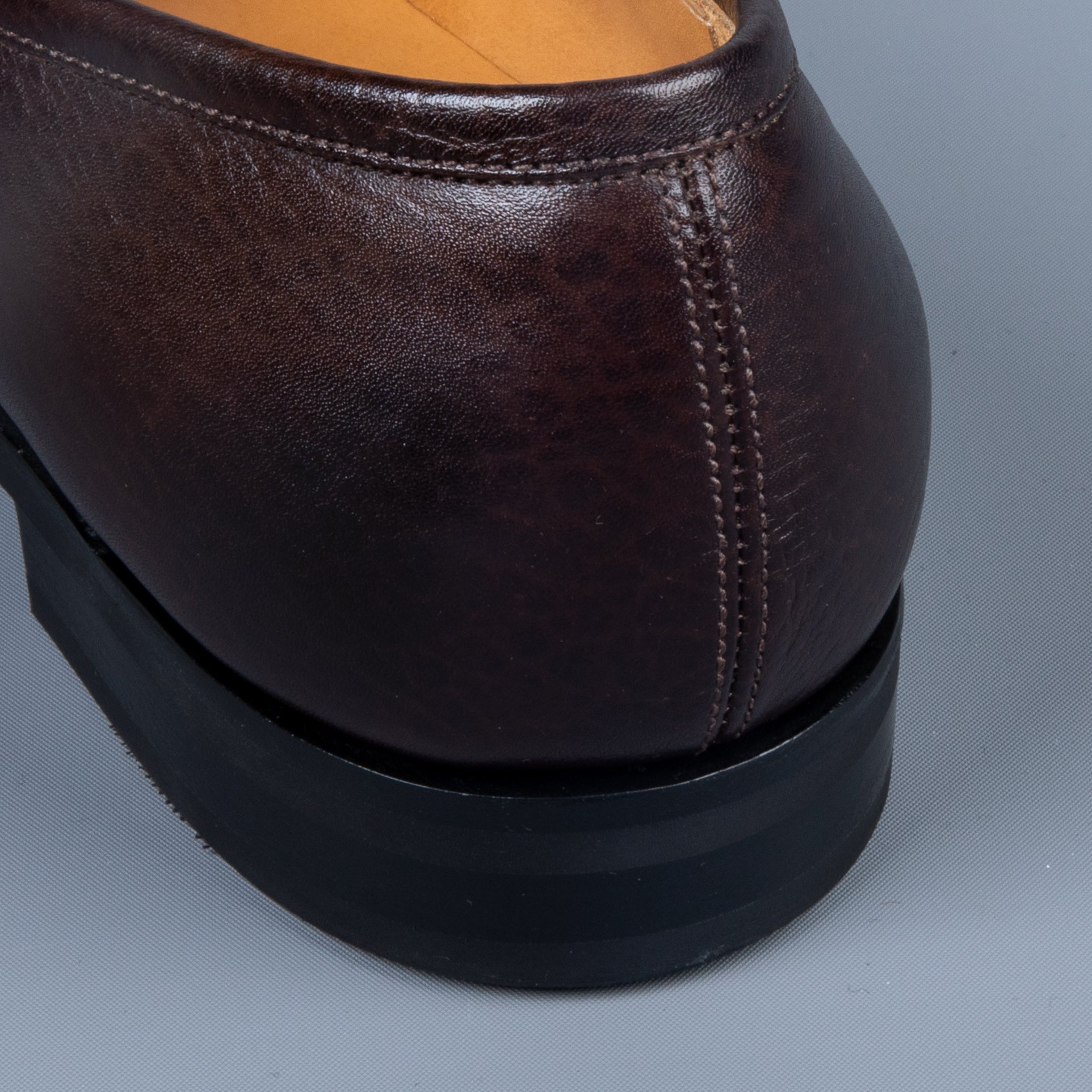 Edward Green Piccadilly Dark Brown London Grain on R1 Sole