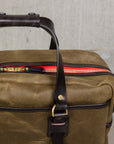 Croots Vintage Waxed Canvas Traveller Bag Olive